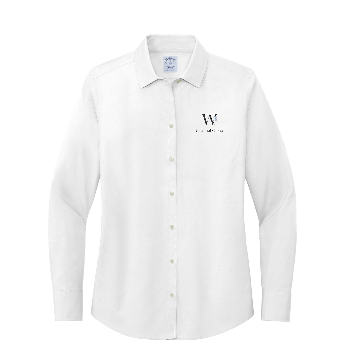 Brooks Brothers Women's Wrinkle-Free Stretch Pinpoint Shirt — White
