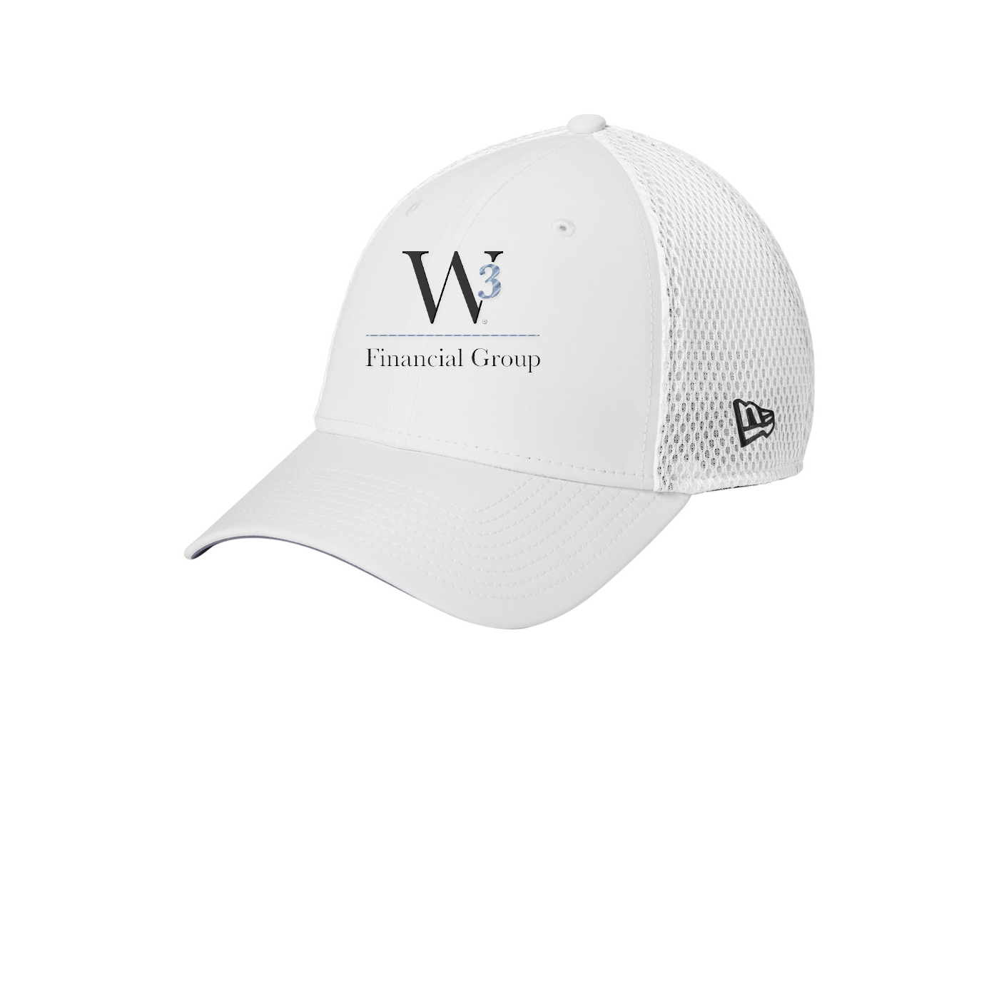 New Era 39THIRTY Performance Stretch Mesh Cap — White