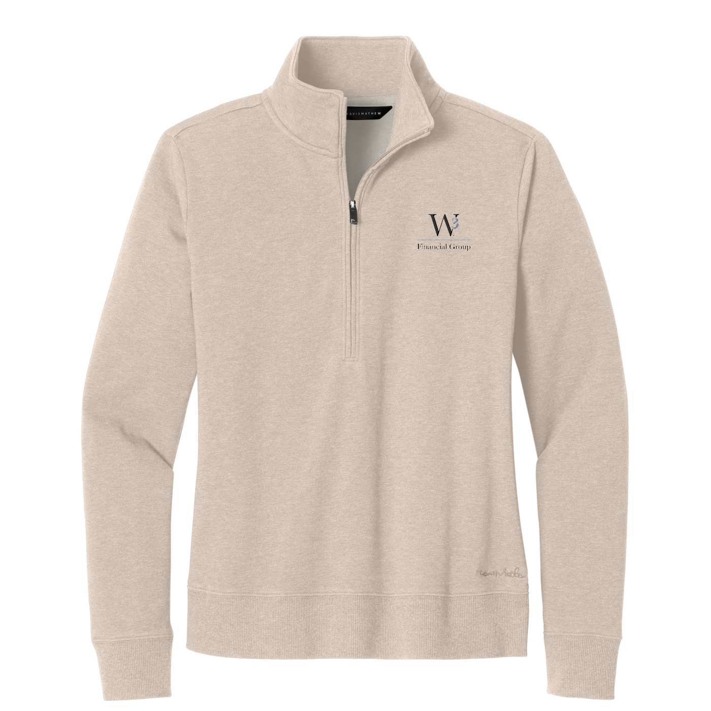 TravisMathew Women's Ocean Villa 1/4-Zip — Natural Heather