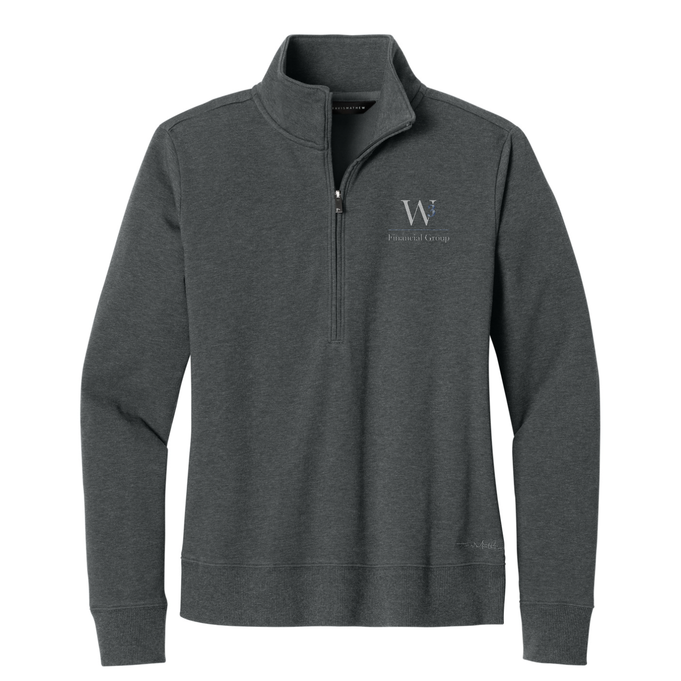 TravisMathew Women's Ocean Villa 1/4-Zip — Dark Grey Heather