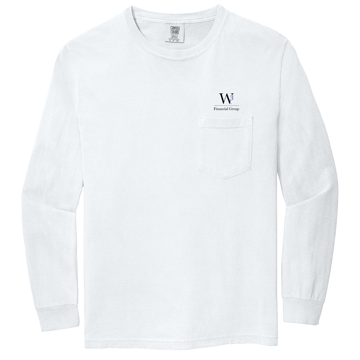 Comfort Colors® Heavyweight Ring Spun Long Sleeve Pocket Tee - Embroidered