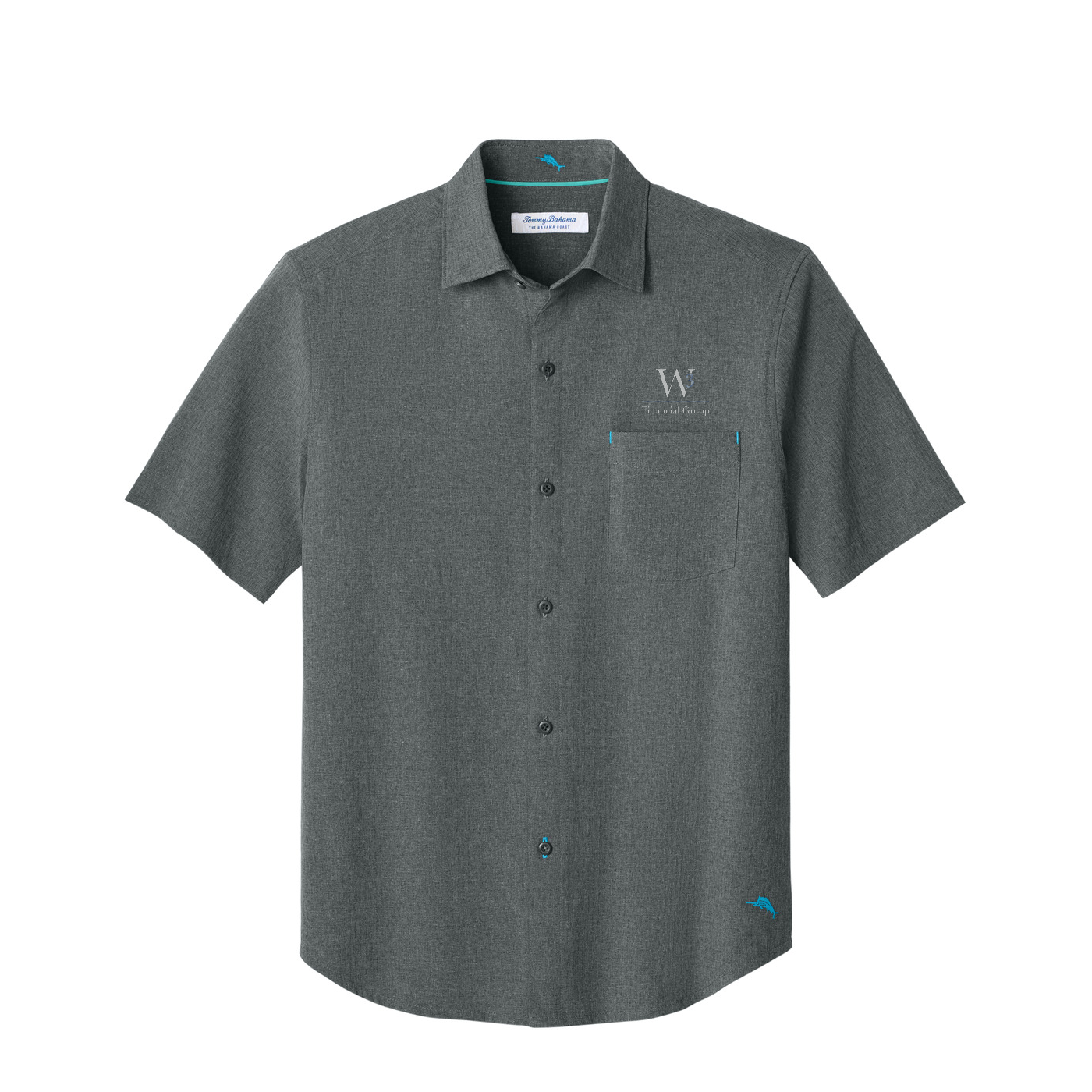 Tommy Bahama Sandy Point Short Sleeve Shirt — Coal