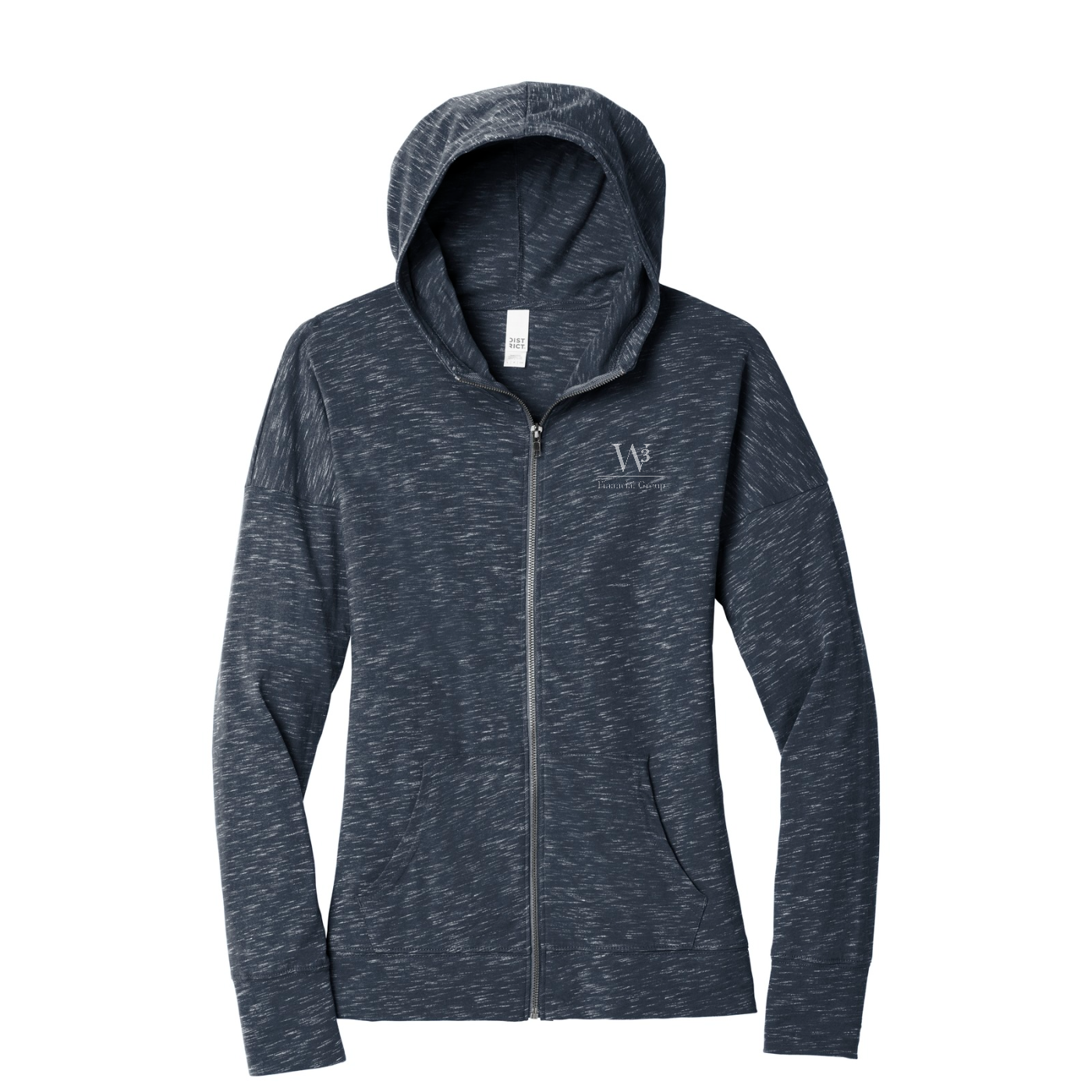 District Women's Medal Full-Zip Hoodie — New Navy