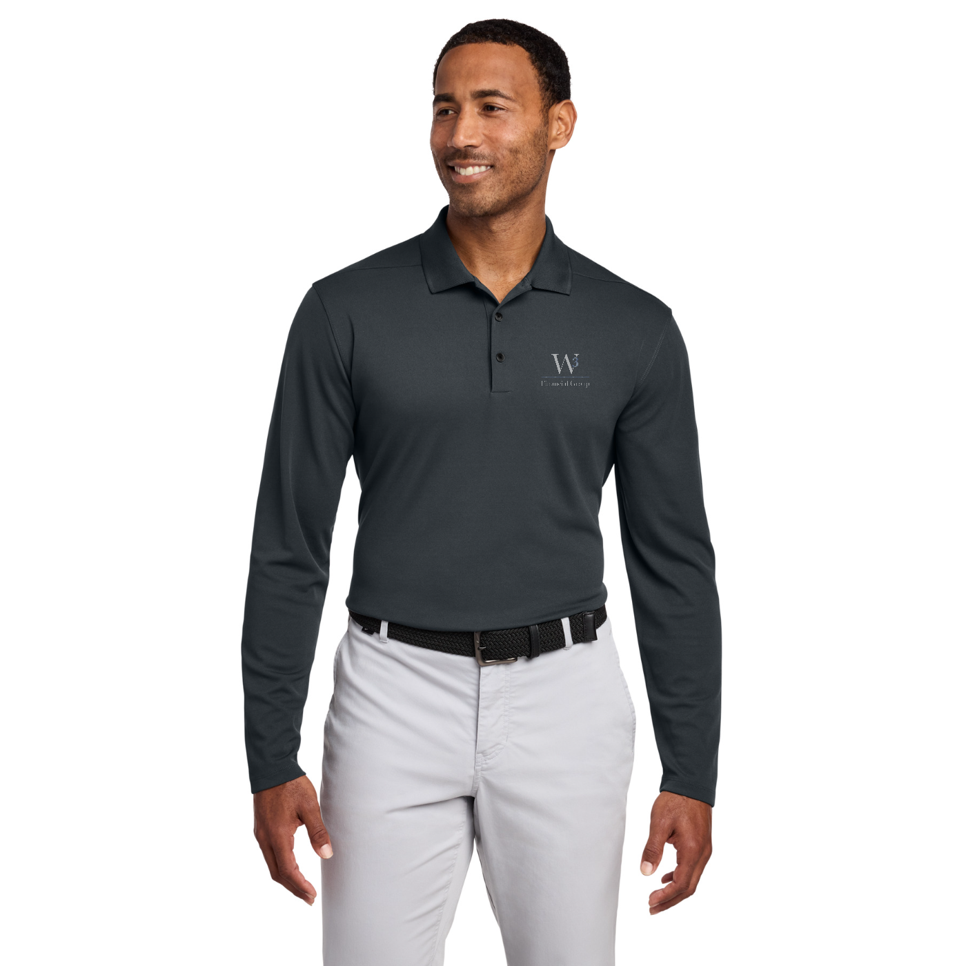 Nike Dri-FIT Micro Pique 2.0 Long Sleeve Polo — model