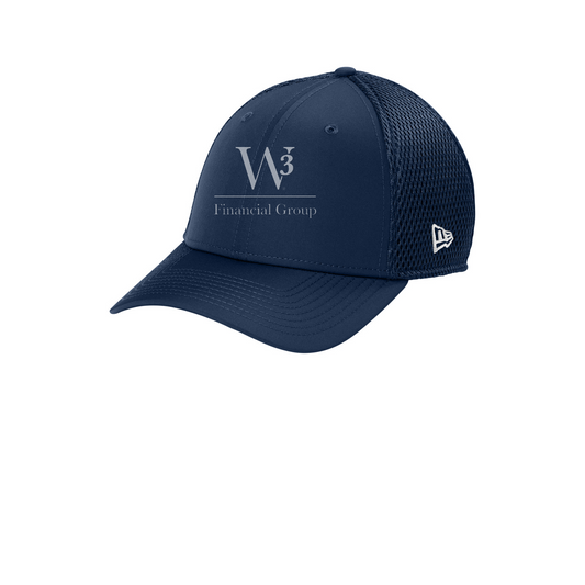 New Era 39THIRTY Performance Stretch Mesh Cap — Deep Navy