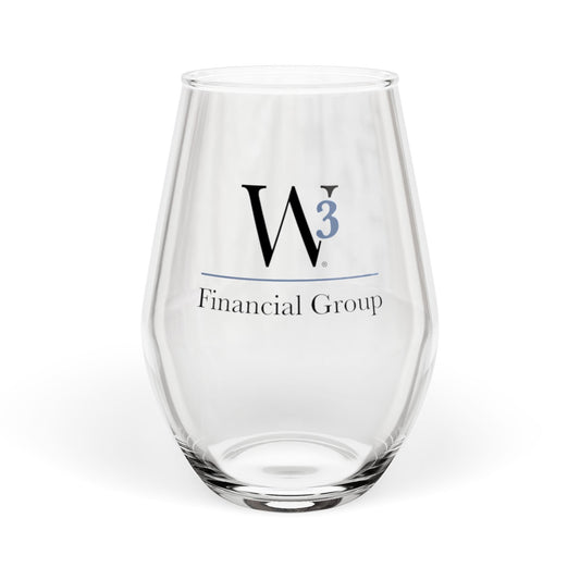 Stemless Wine Glass - Printed