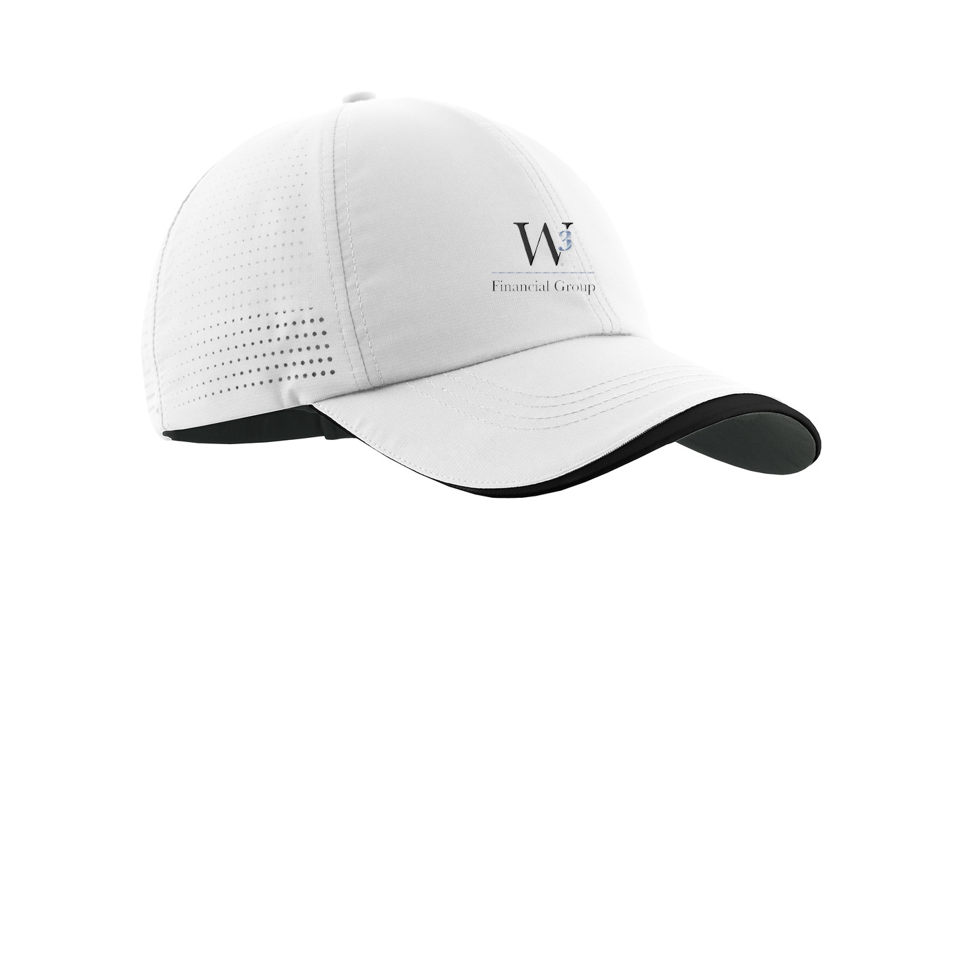 Nike Dri-FIT Perforated Performance Cap — White/ Black