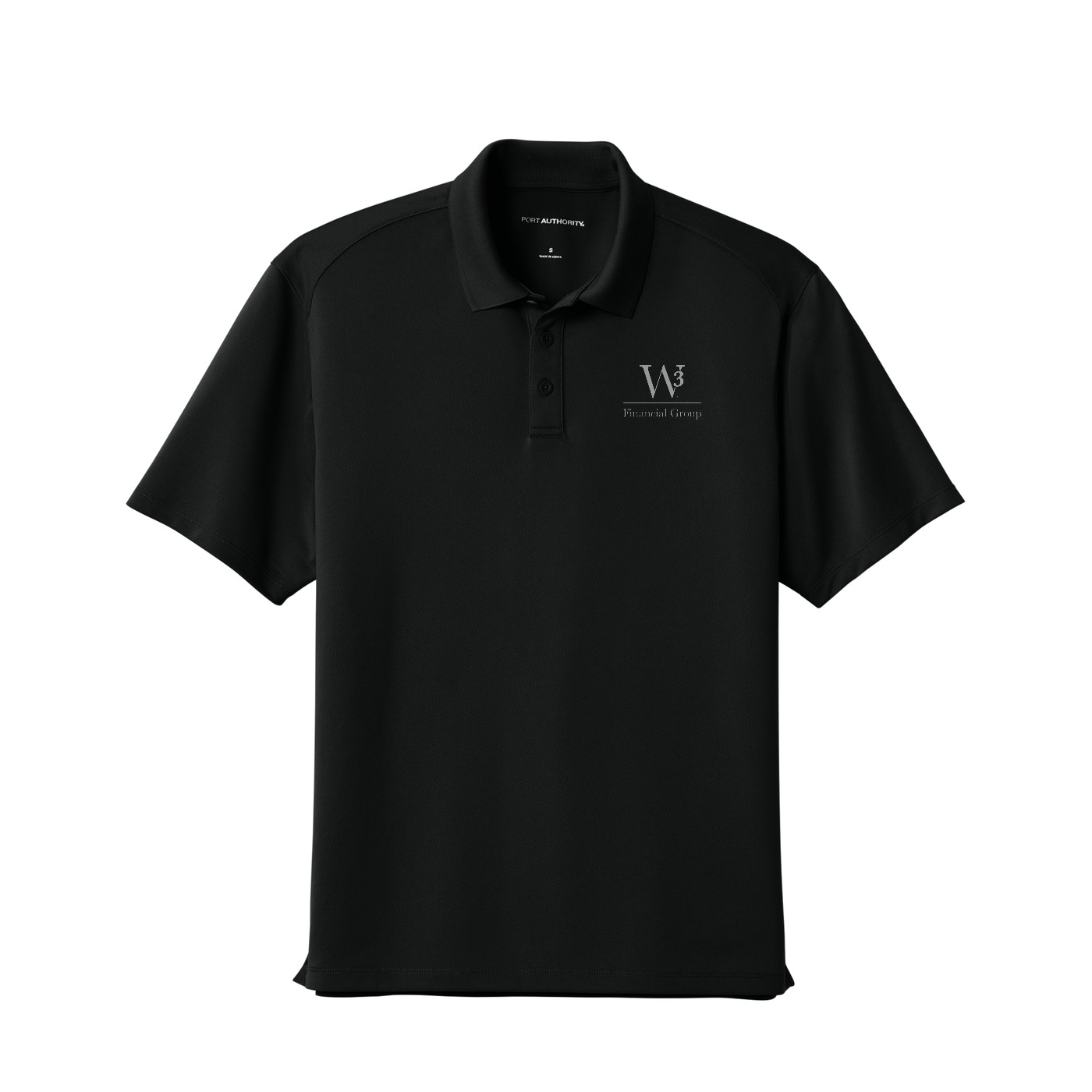 Port Authority Wearever Performance Pique Polo — Deep Black