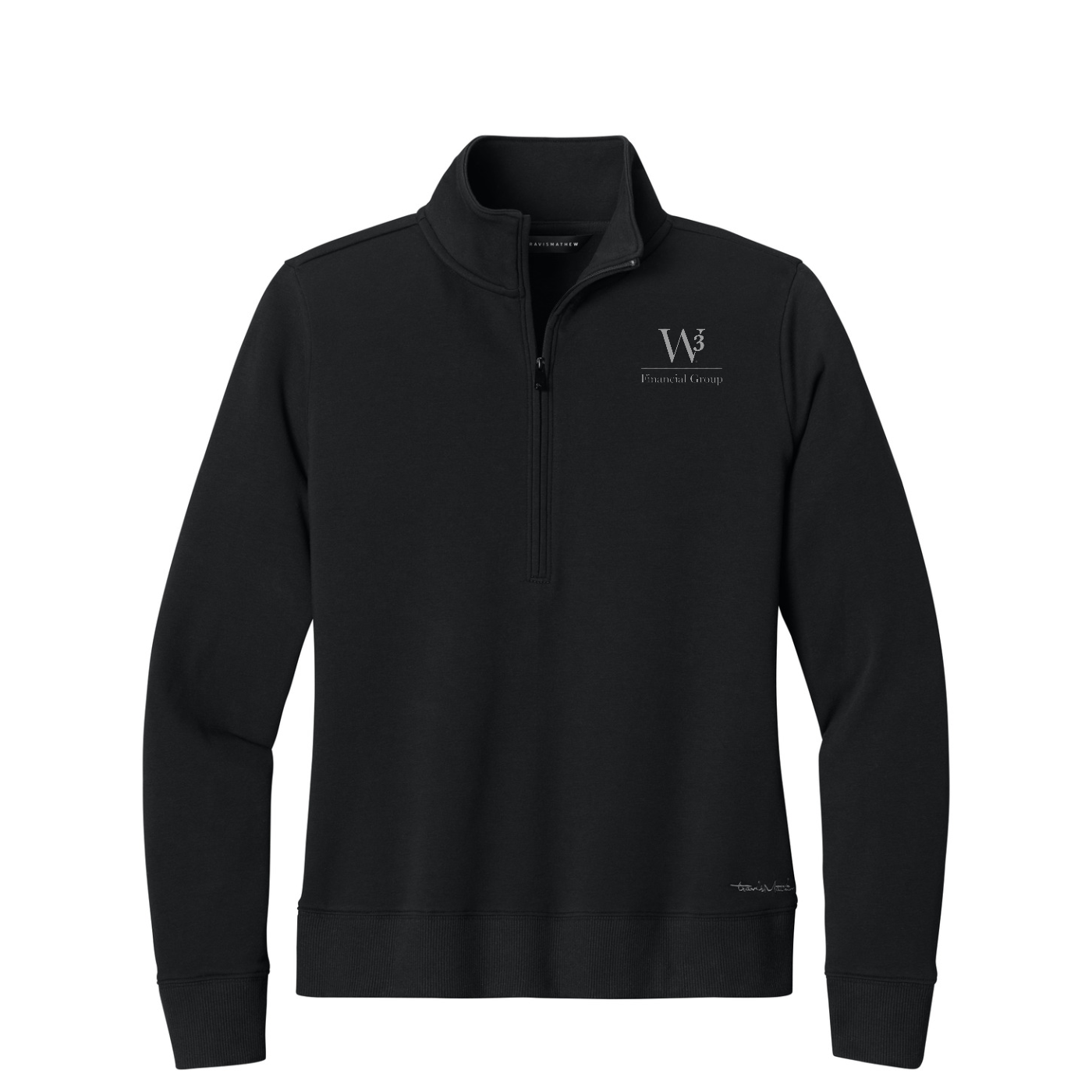 TravisMathew Women's Ocean Villa 1/4-Zip — Black