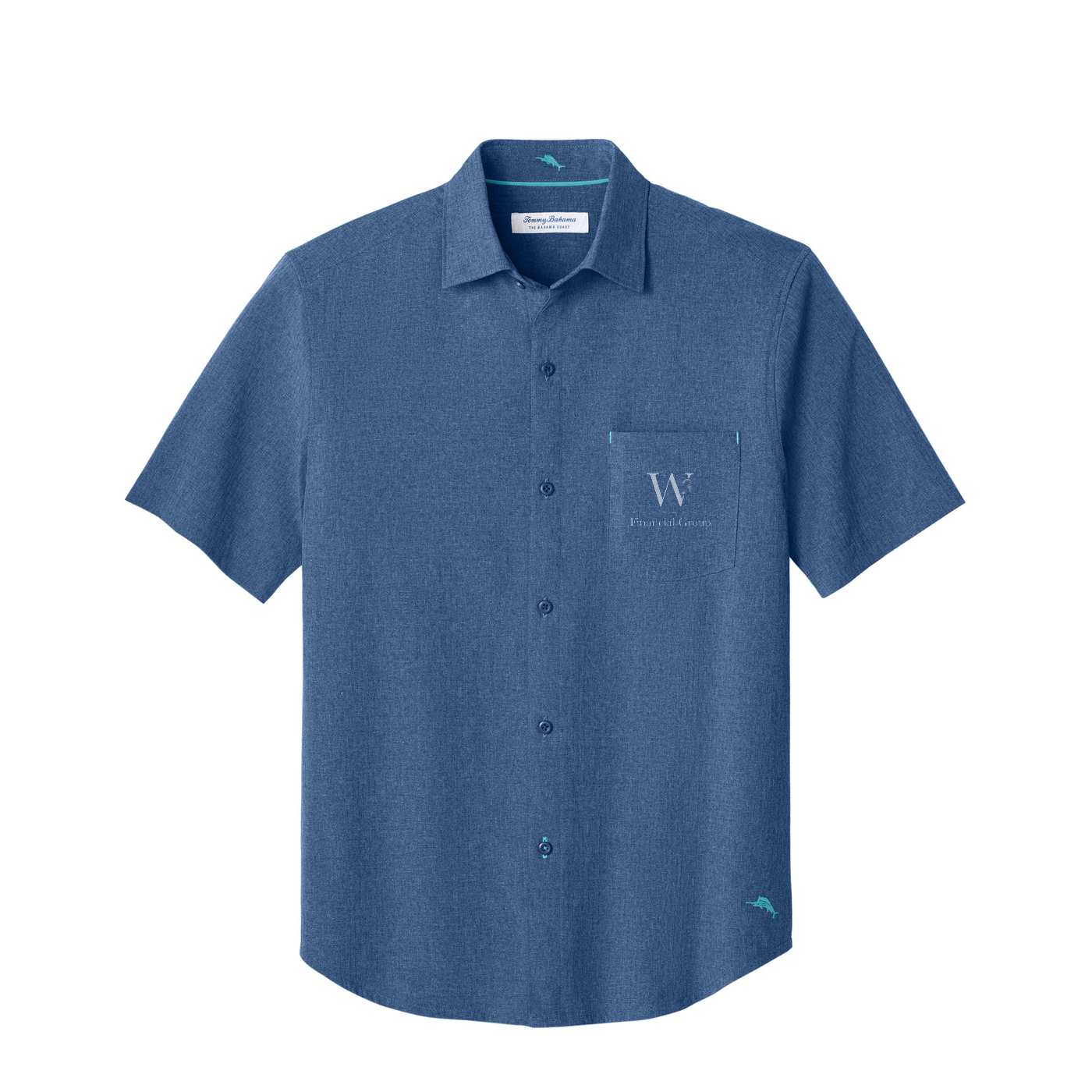 Tommy Bahama Sandy Point Short Sleeve Shirt — Classic Blue