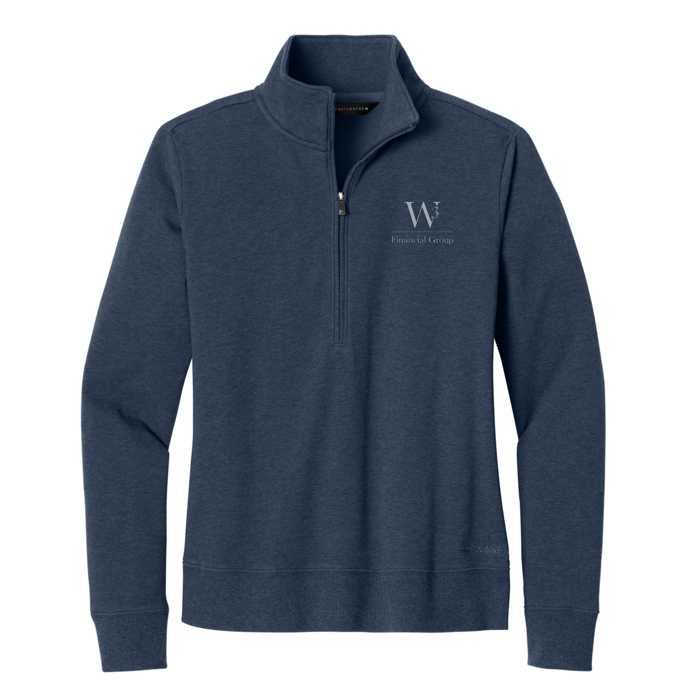 TravisMathew Women's Ocean Villa 1/4-Zip — Blue Heather