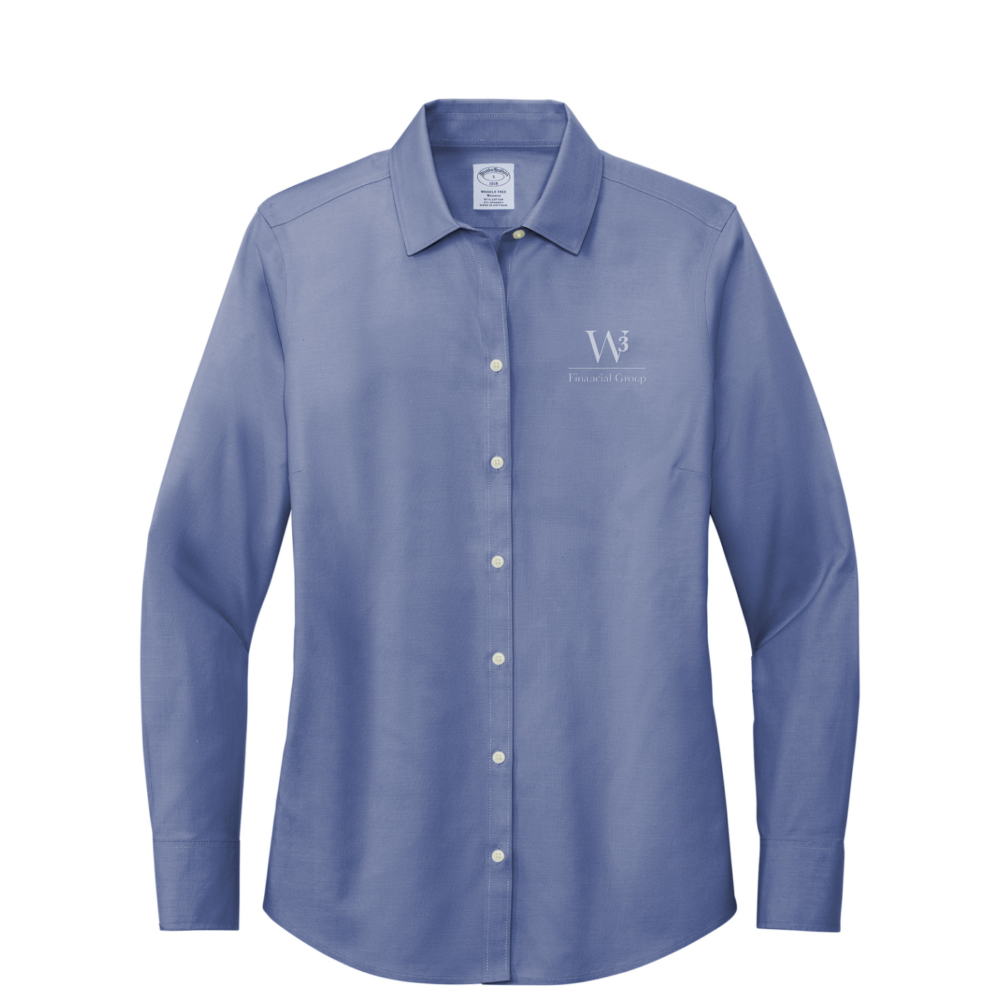 Brooks Brothers Women's Wrinkle-Free Stretch Pinpoint Shirt — Cobalt Blue