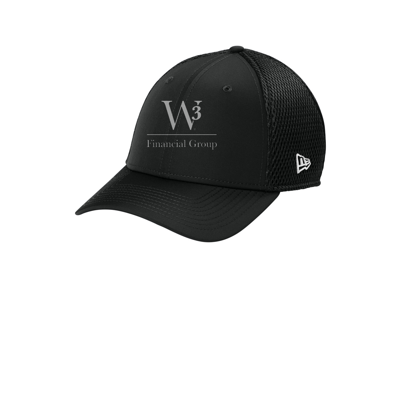 New Era 39THIRTY Performance Stretch Mesh Cap — Black