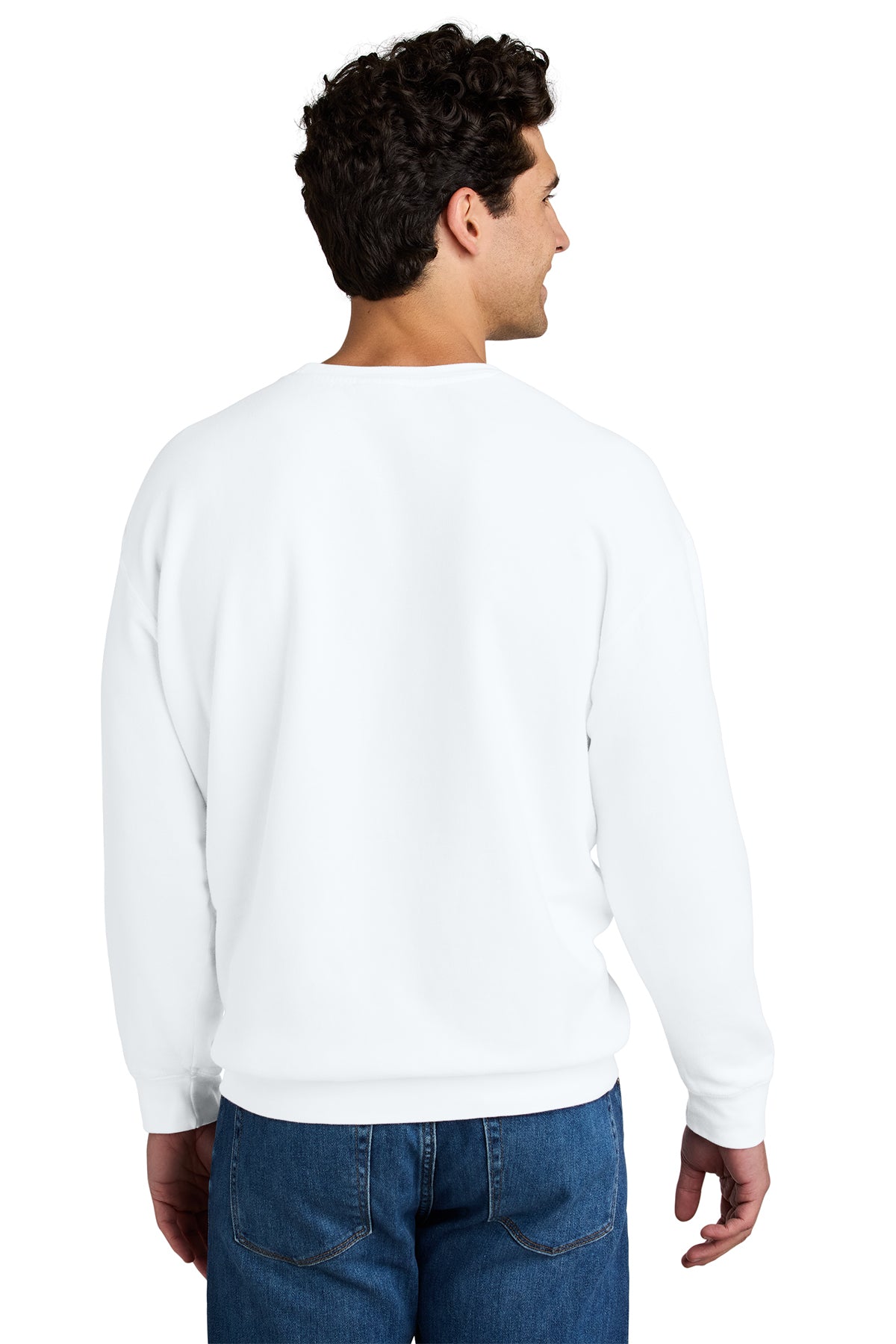 Comfort Colors® Lightweight Crewneck Sweatshirt -  Embroidered