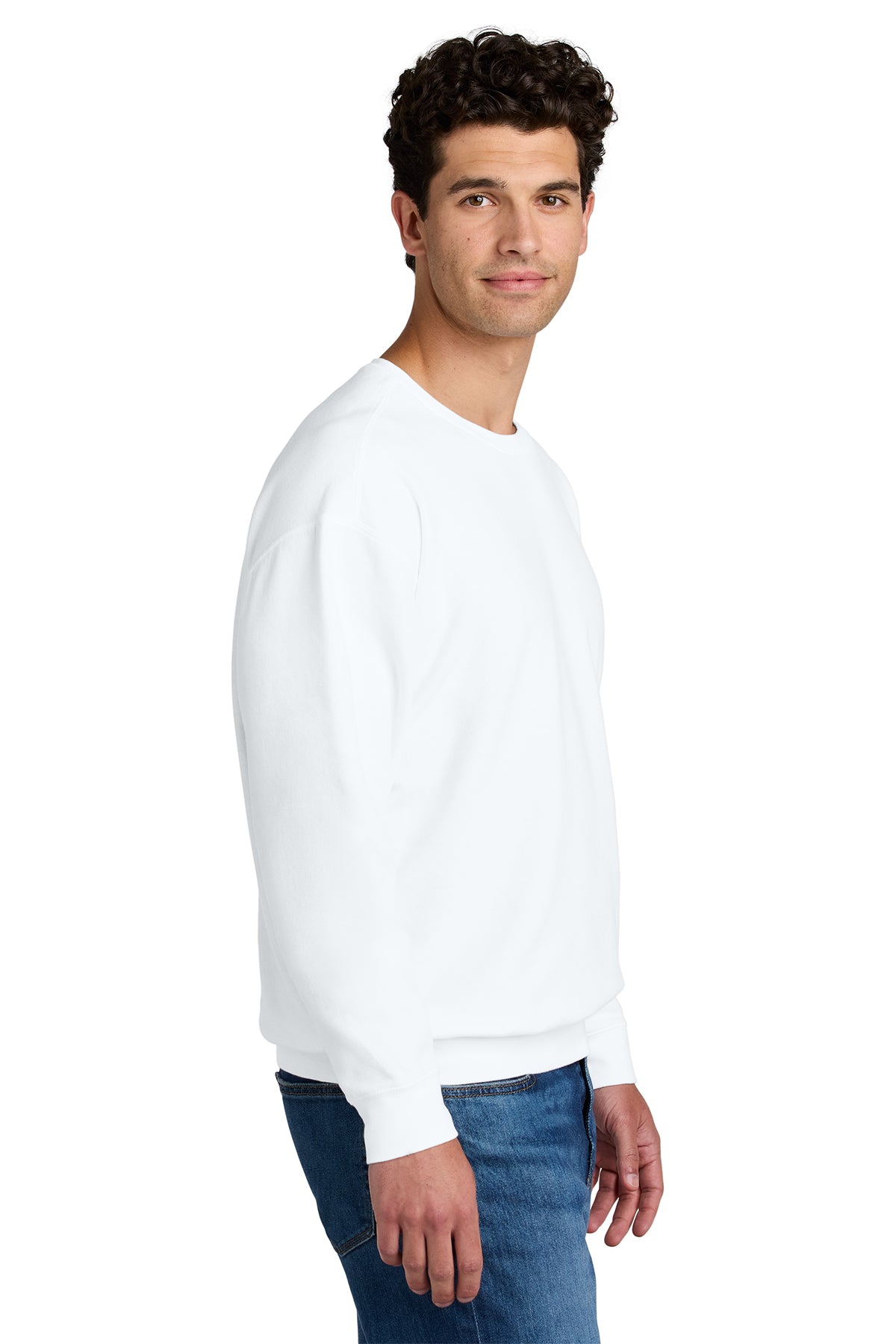 Comfort Colors® Lightweight Crewneck Sweatshirt -  Embroidered