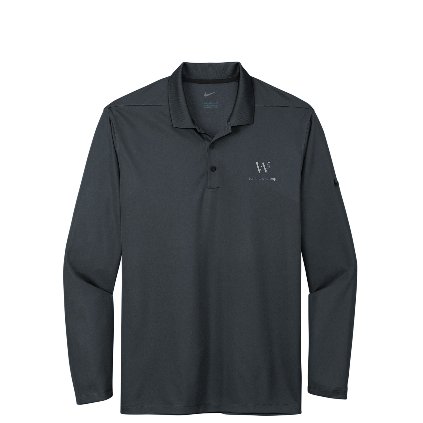 Nike Dri-FIT Micro Pique 2.0 Long Sleeve Polo — Anthracite