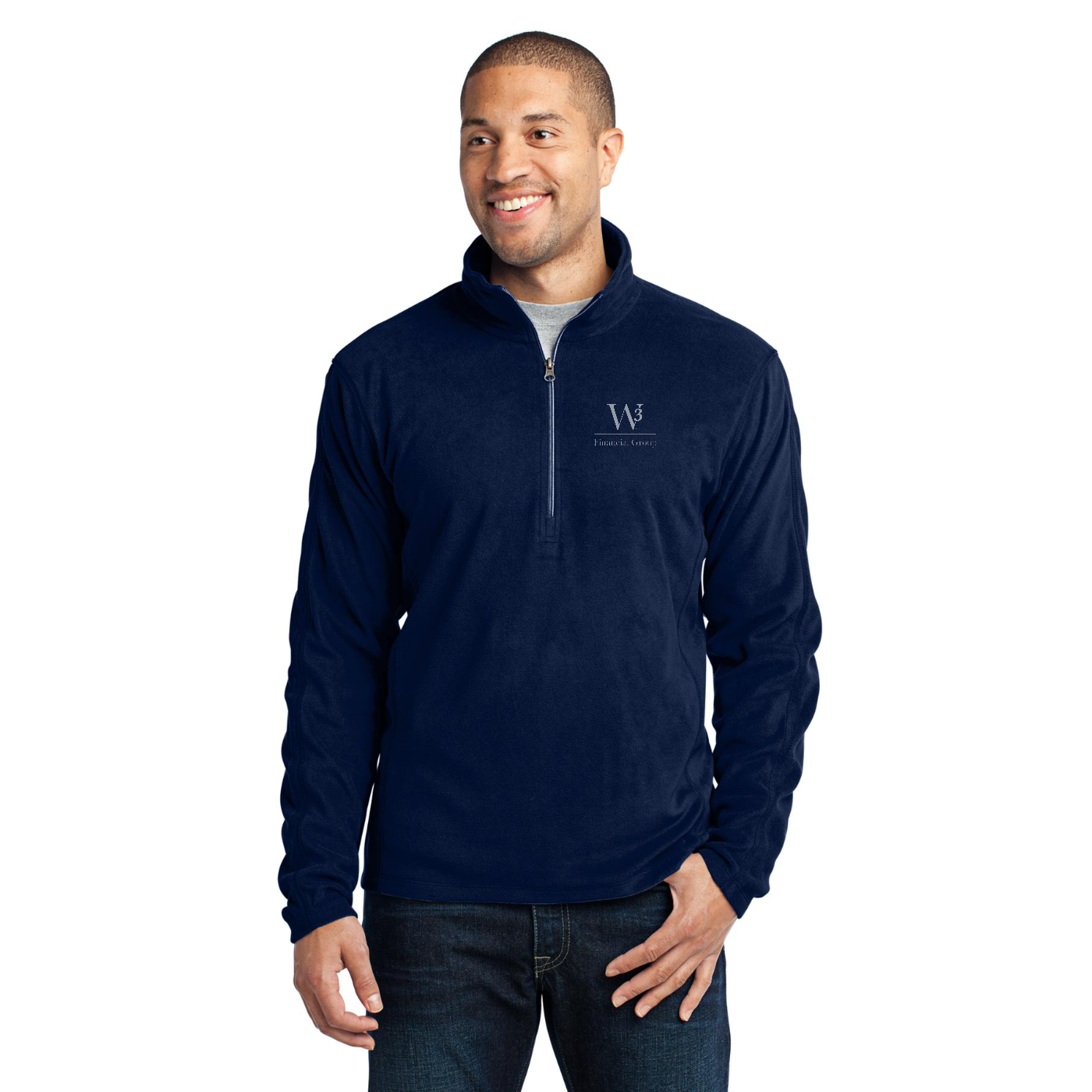 Port Authority Microfleece 1/2-Zip Pullover — model
