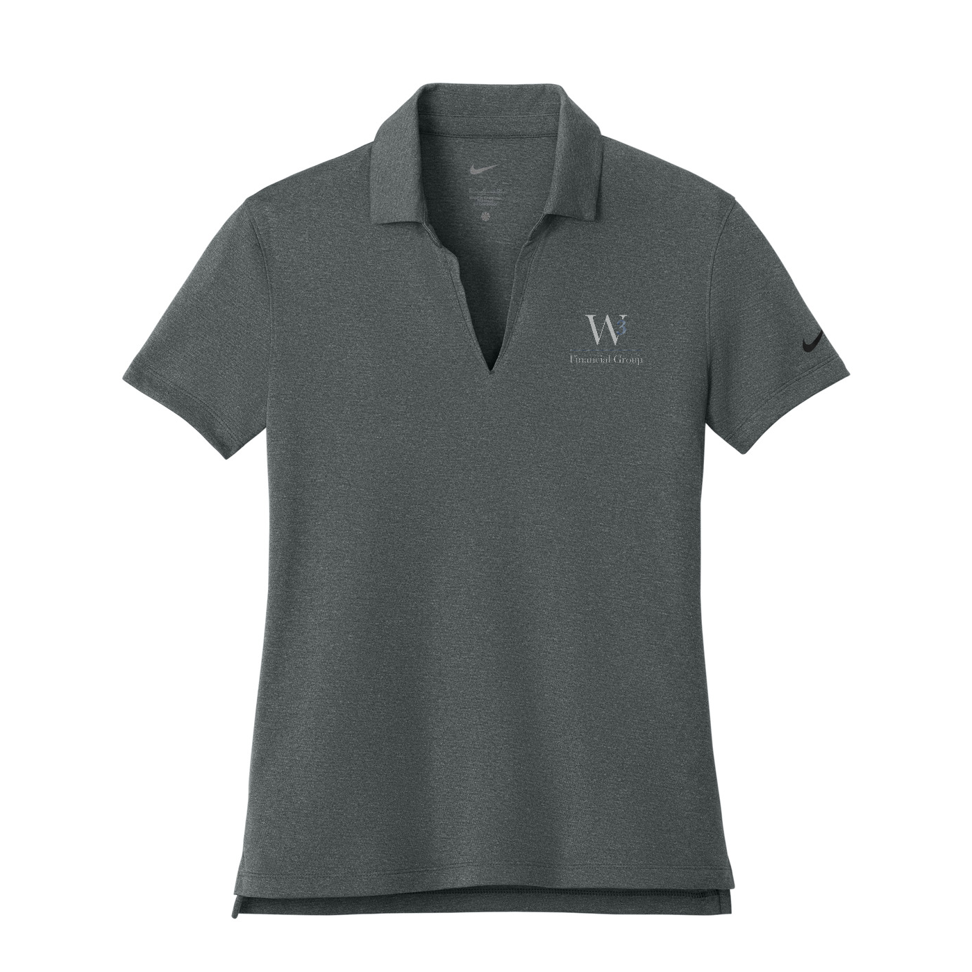 Nike Women's Dri-FIT Smooth Heather Polo — Anthracite Heather
