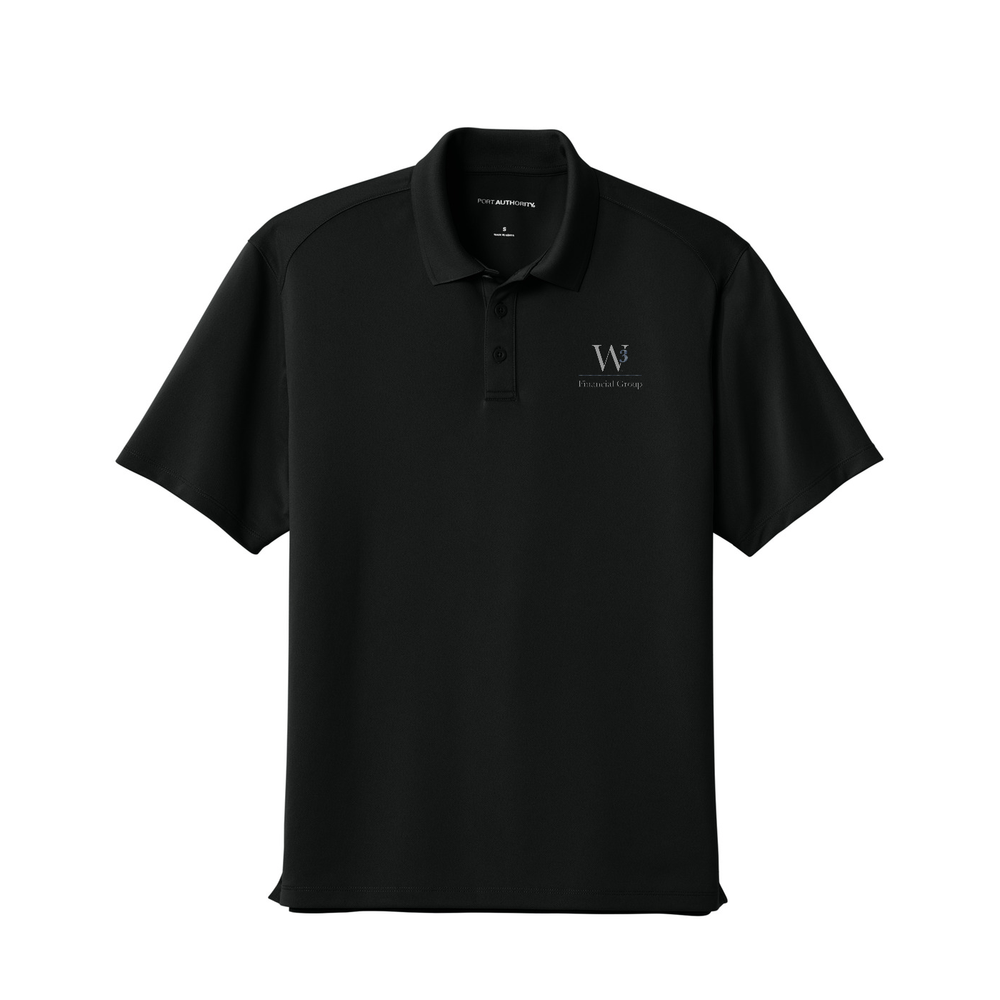 Port Authority Wearever Performance Pique Polo — Deep Black