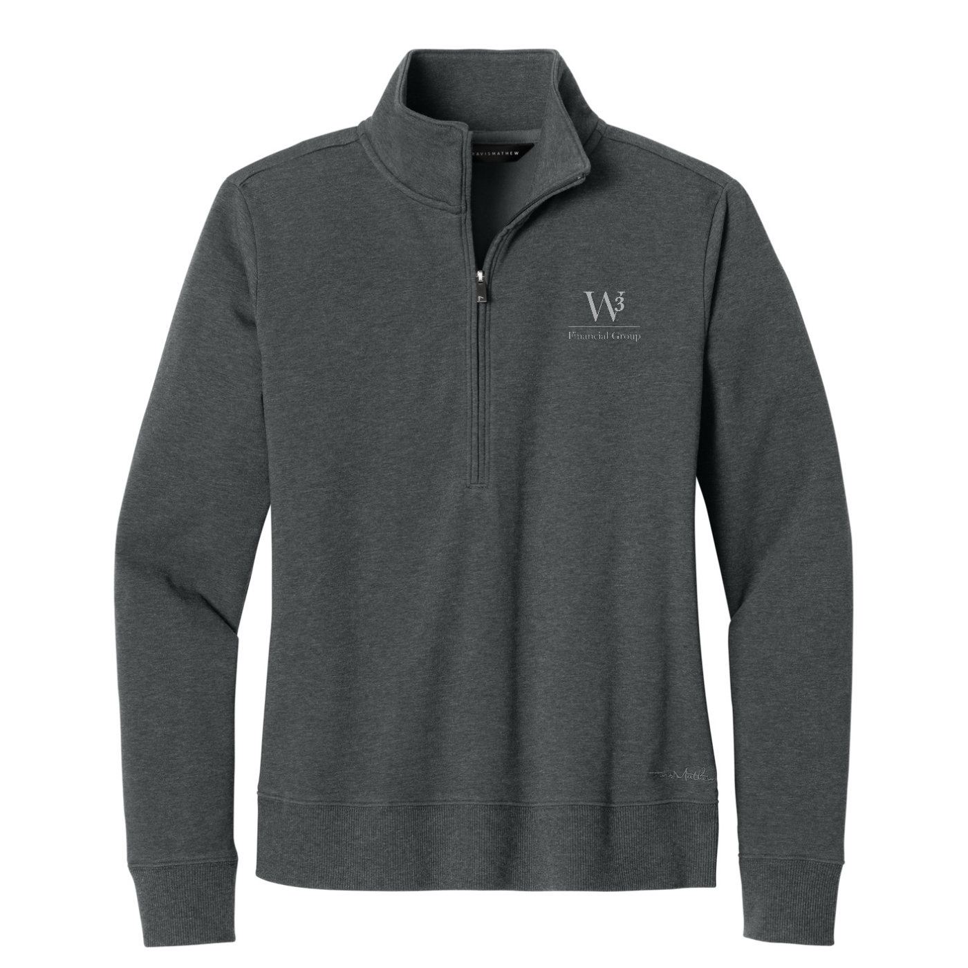 TravisMathew Women's Ocean Villa 1/4-Zip — Dark Grey Heather