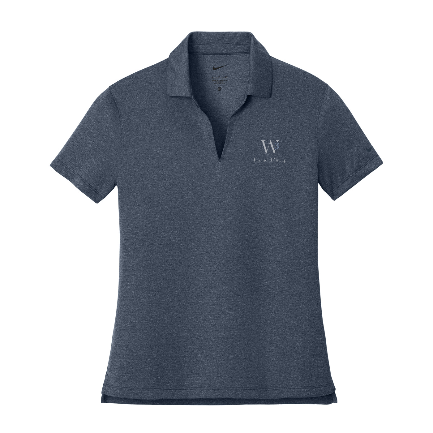 Nike Women's Dri-FIT Smooth Heather Polo — Navy Heather