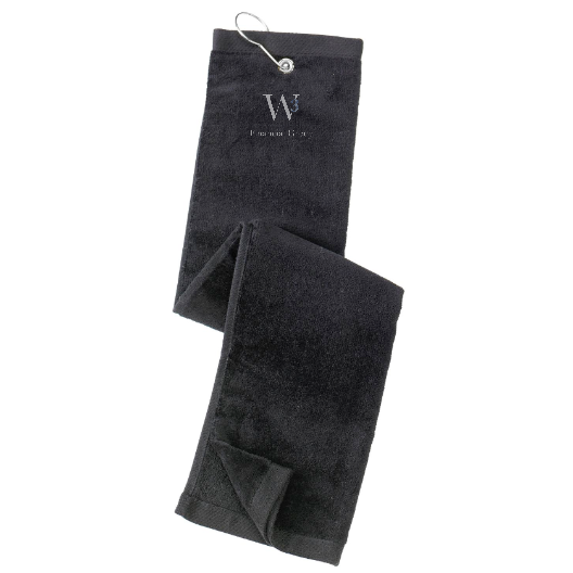 Port Authority Grommeted Tri-Fold Golf Towel -  Embroidered