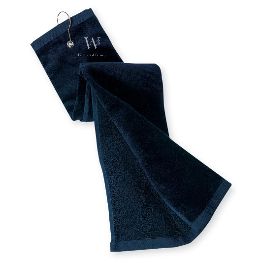 Port Authority Grommeted Tri-Fold Golf Towel -  Embroidered