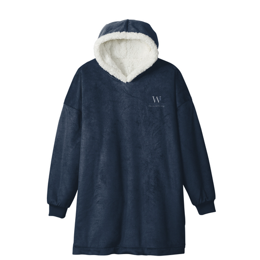 Port Authority Mountain Lodge Wearable Blanket — Navy Eclipse