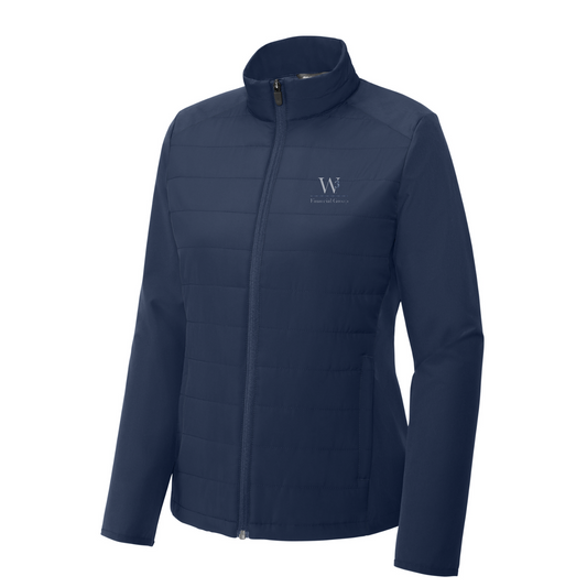 Sport-Tek Women's Teknical Hybrid Jacket — True Navy