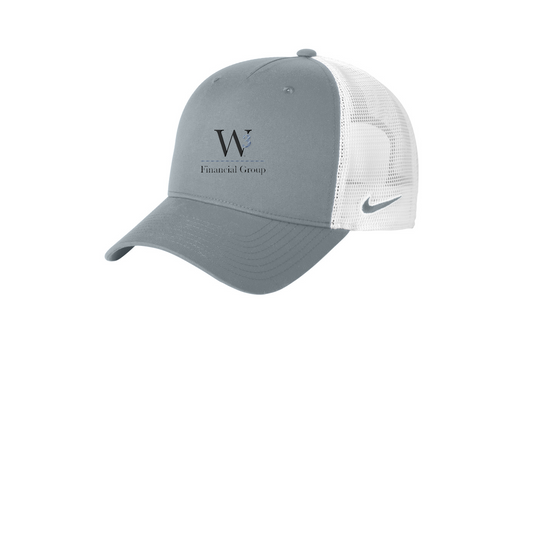 Nike Snapback Mesh Trucker Cap — Cool Grey/ White