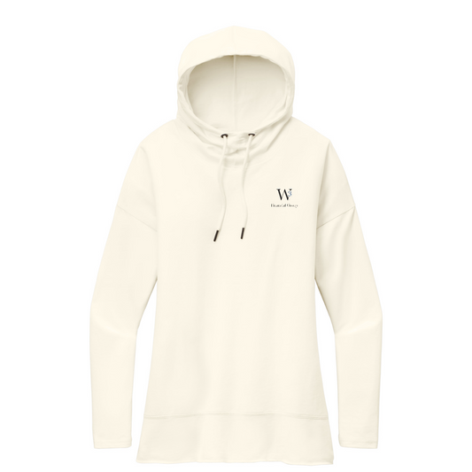 District  Women's Featherweight French Terry  Hoodie — Gardenia