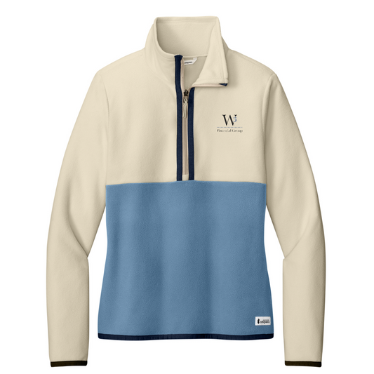Cotopaxi Women's Amado 1/2-Zip Fleece — Cream/ Fjord