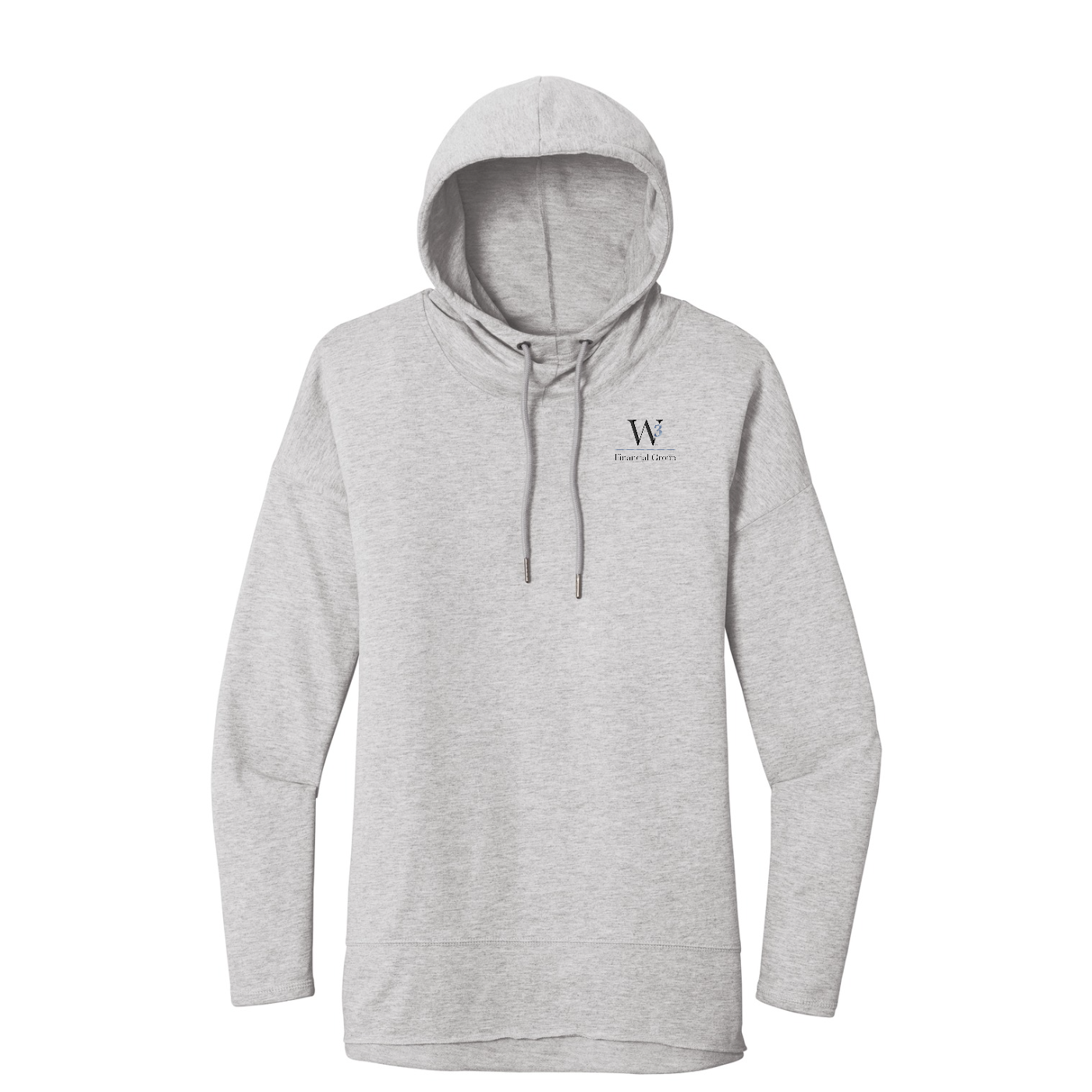 District  Women's Featherweight French Terry  Hoodie — Light Heather Grey