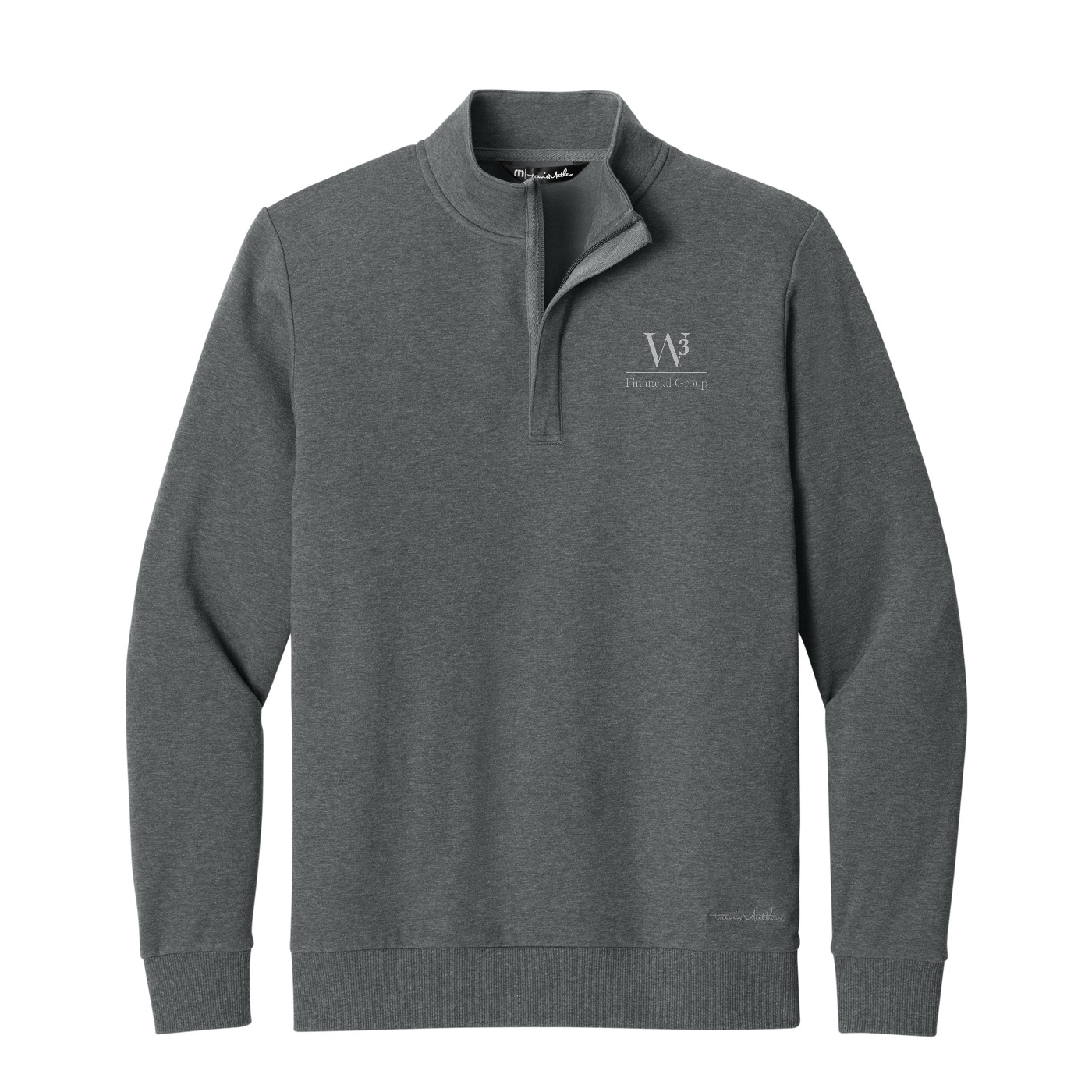 TravisMathew Ocean Villa 1/4-Zip — Dark Grey Heather