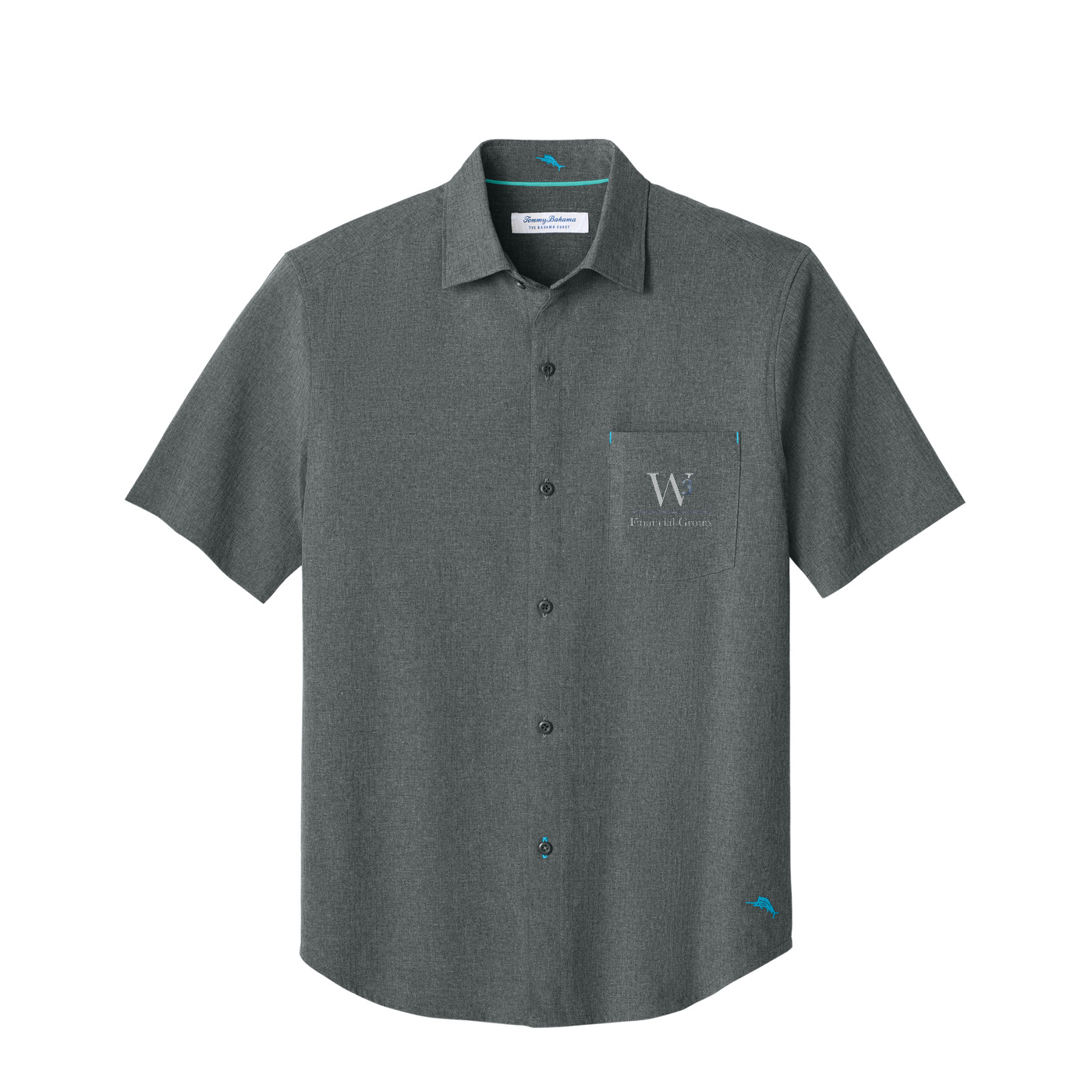 Tommy Bahama Sandy Point Short Sleeve Shirt — Coal