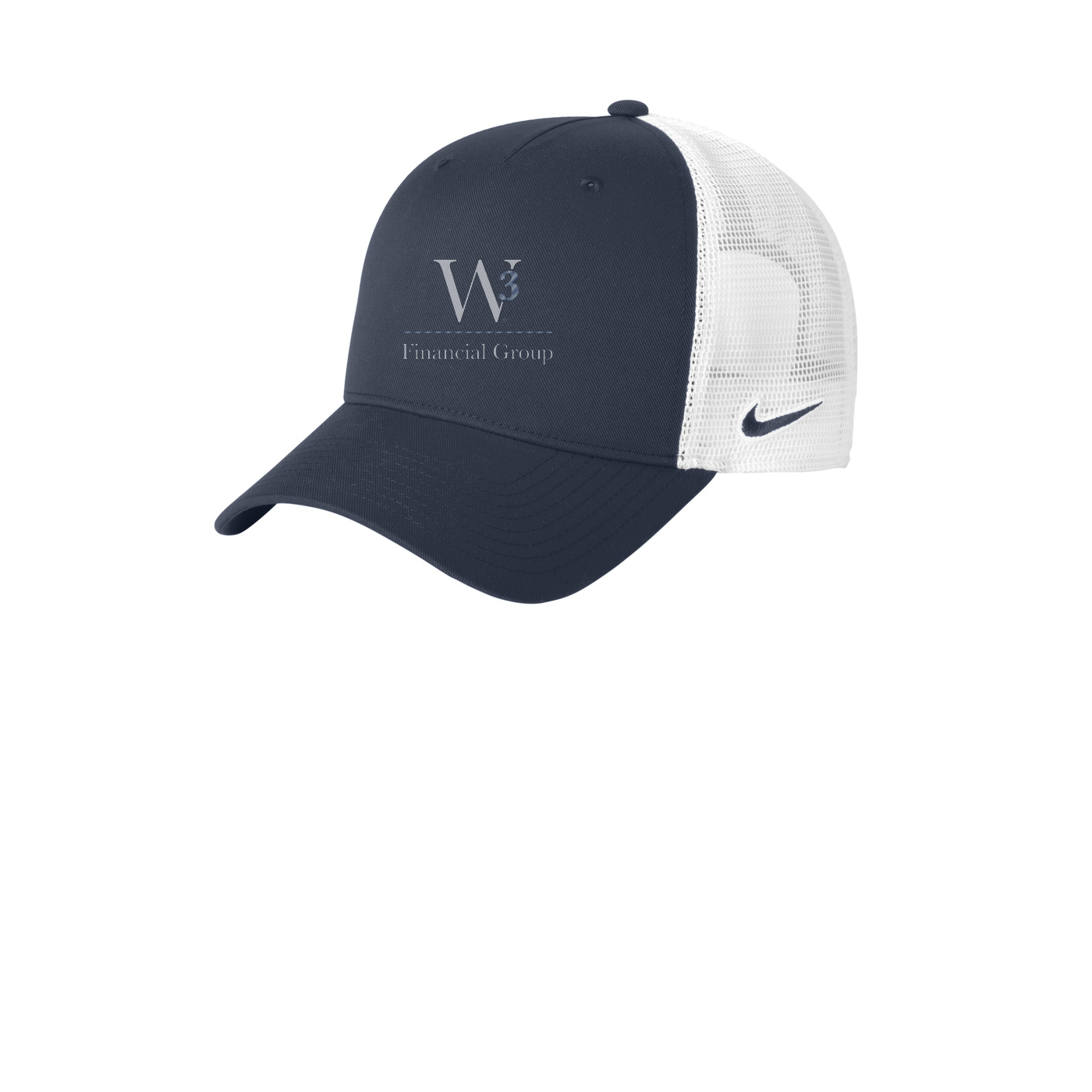 Nike Snapback Mesh Trucker Cap — Navy/ White