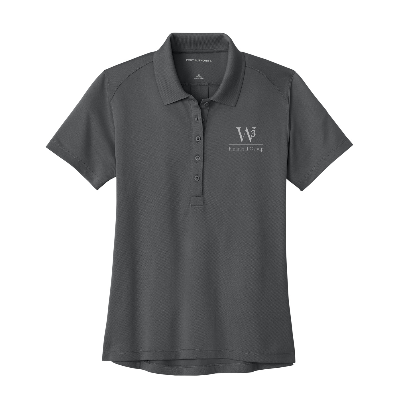 Port Authority Women's Wearever Performance Pique Polo — Storm Grey