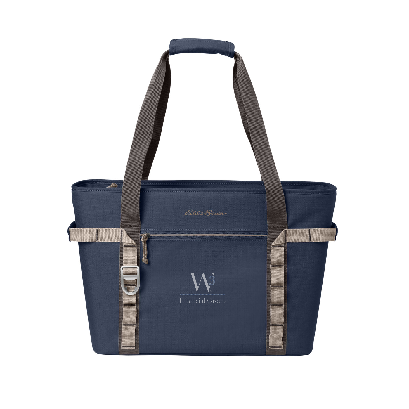 Eddie Bauer Max Cool Tote Cooler — River Blue Navy/ Chrome