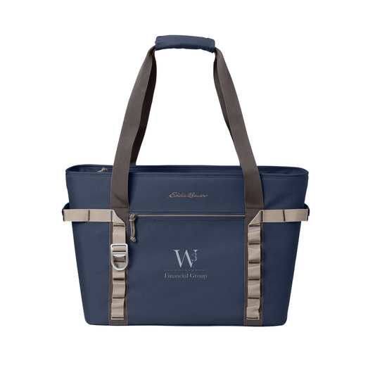 Eddie Bauer Max Cool Tote Cooler — River Blue Navy/ Chrome