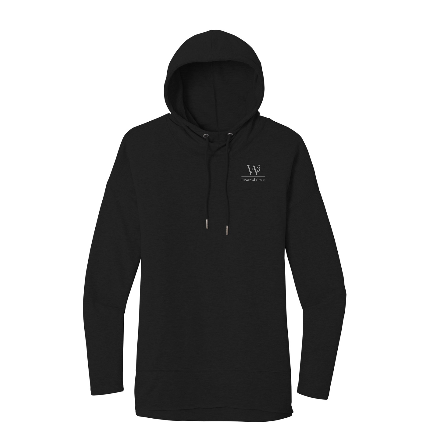 District  Women's Featherweight French Terry  Hoodie — Black