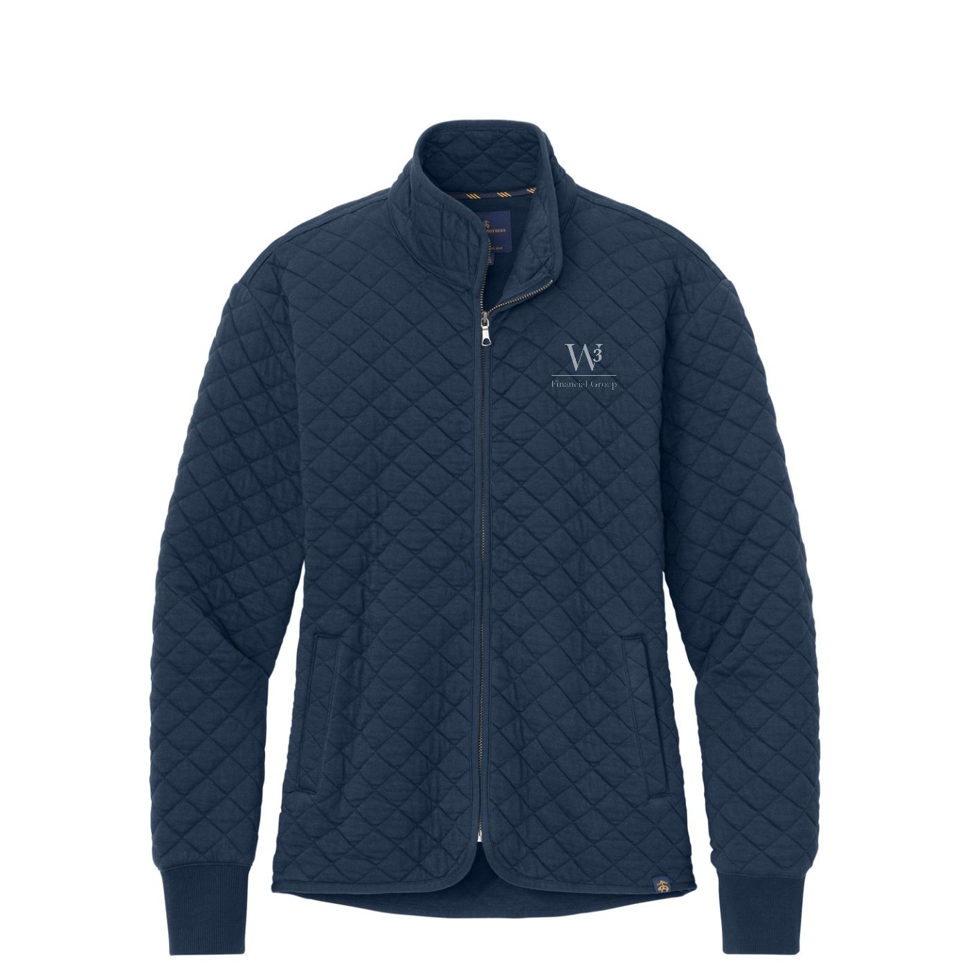 Brooks Brothers Women's Diamond Quilt Full-Zip — Navy Blazer
