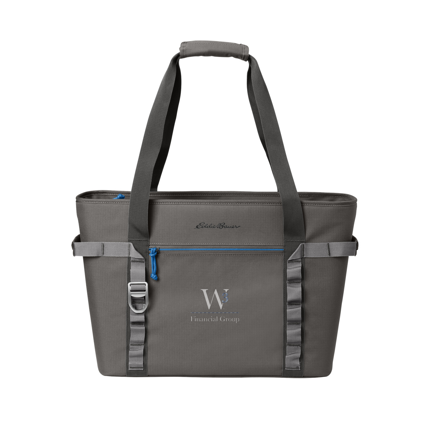 Eddie Bauer Max Cool Tote Cooler — Metal Grey/ Expedition Blue