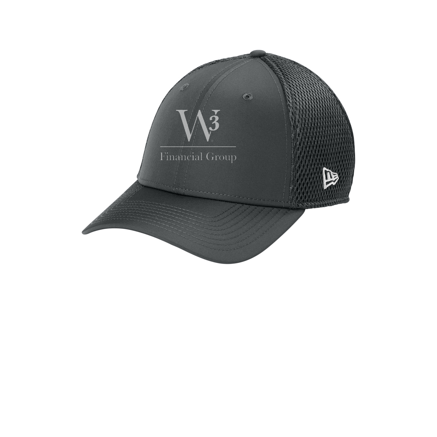 New Era 39THIRTY Performance Stretch Mesh Cap — Graphite