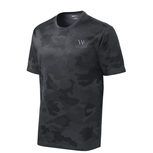 Sport-Tek CamoHex Tee — Iron Grey