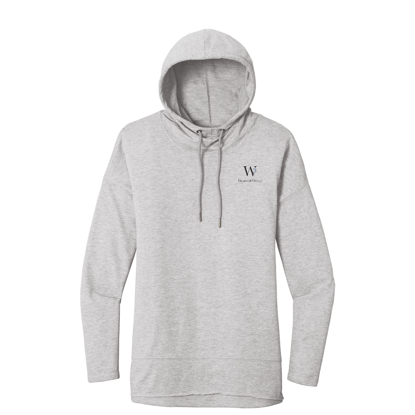 District  Women's Featherweight French Terry  Hoodie — Light Heather Grey