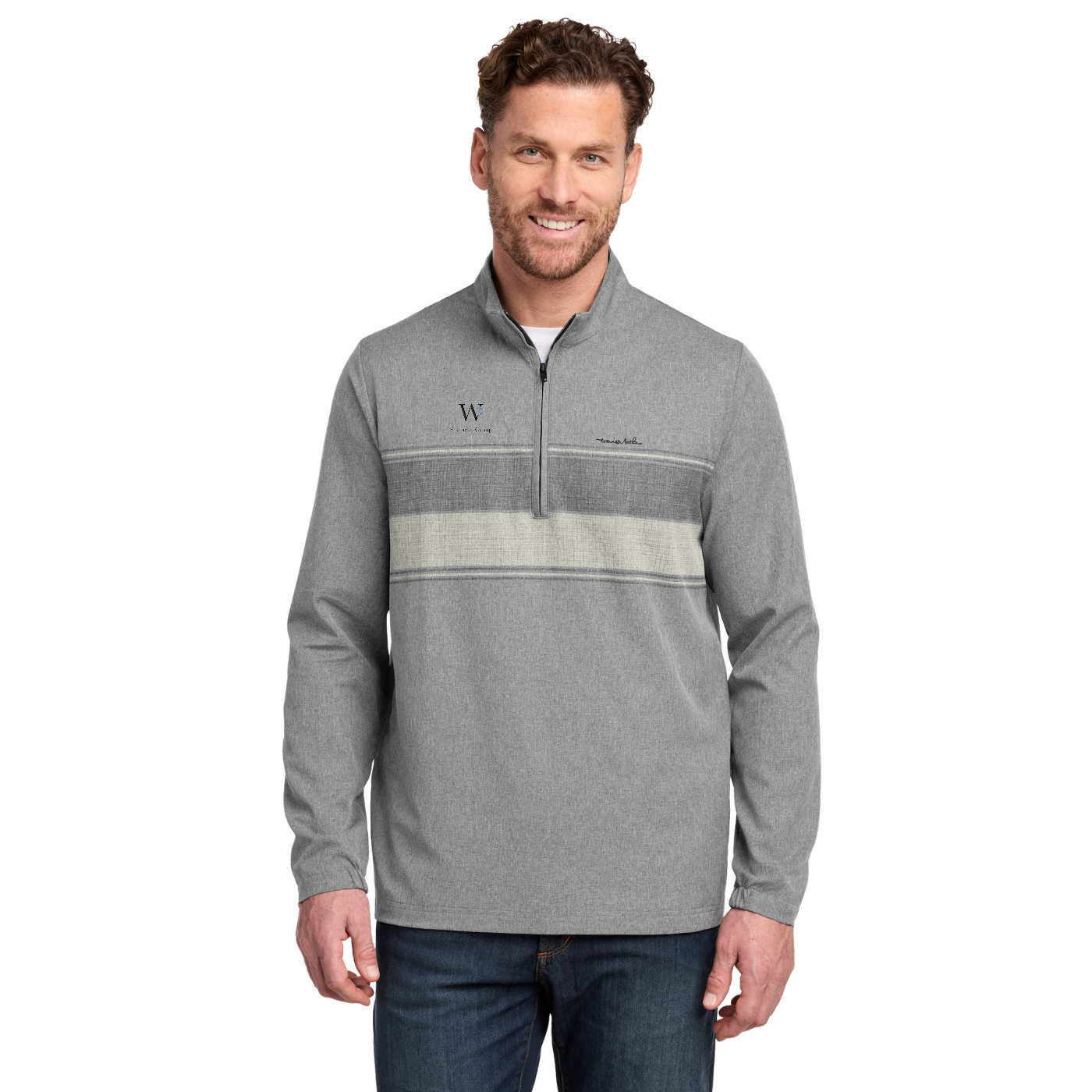 TravisMathew Balboa Chest Stripe 1/4-Zip — model