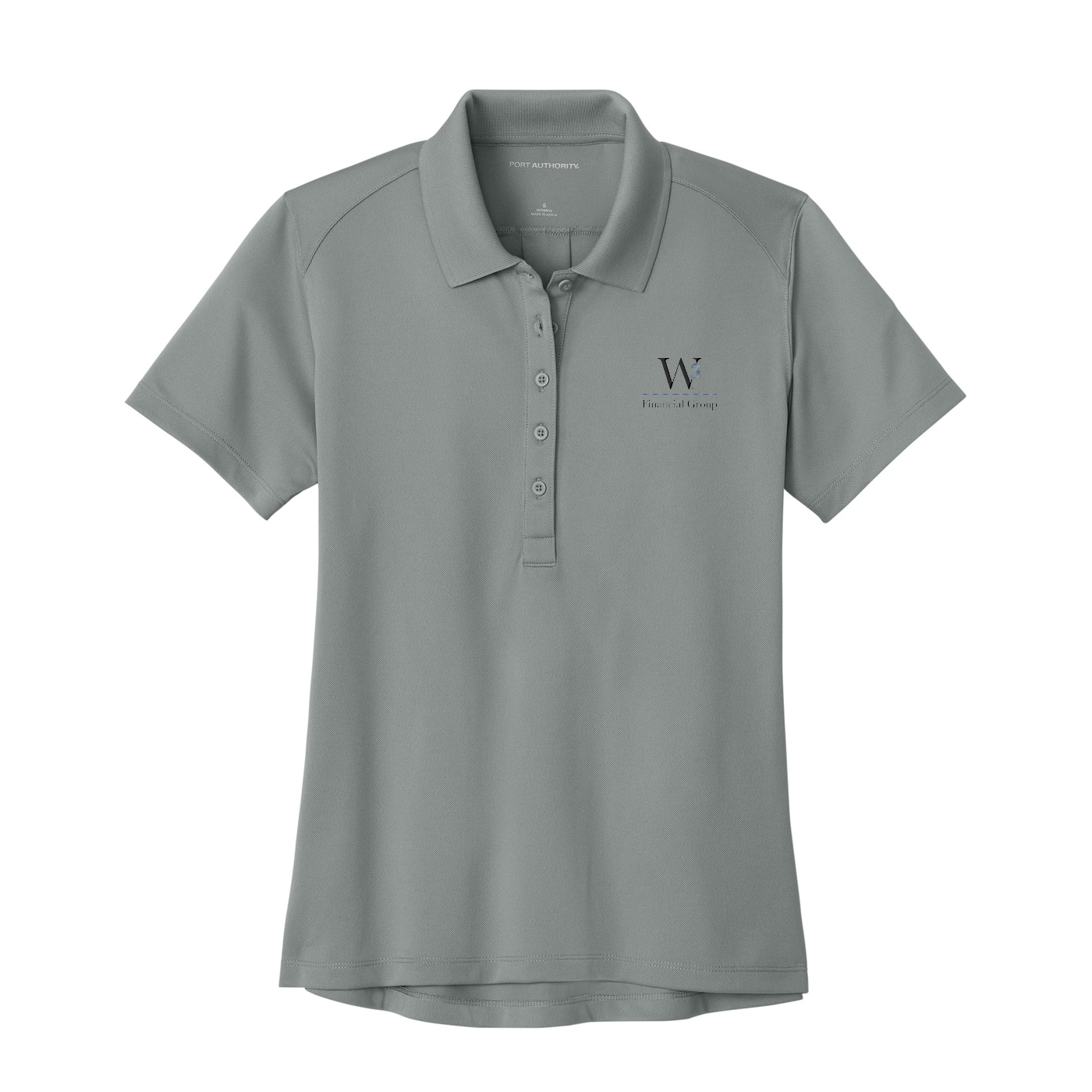 Port Authority Women's Wearever Performance Pique Polo — Gusty Grey