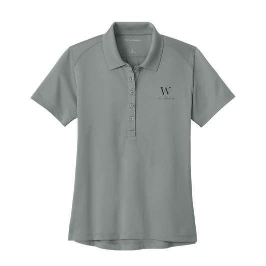 Port Authority Women's Wearever Performance Pique Polo — Gusty Grey