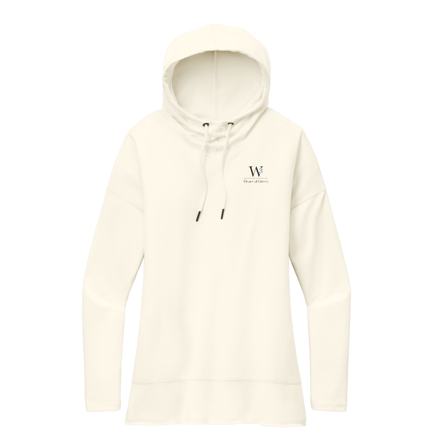 District  Women's Featherweight French Terry  Hoodie — Gardenia