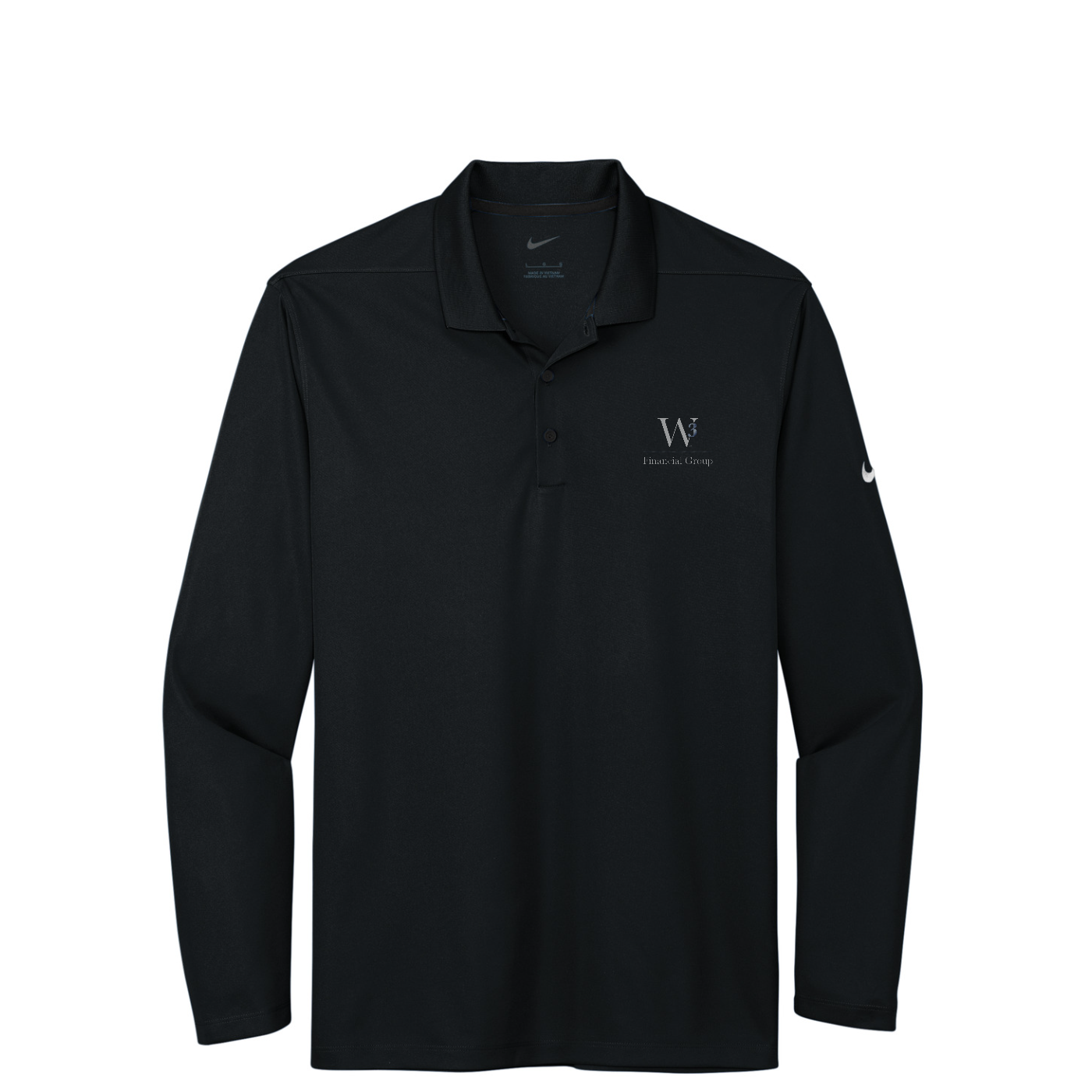 Nike Dri-FIT Micro Pique 2.0 Long Sleeve Polo — Black